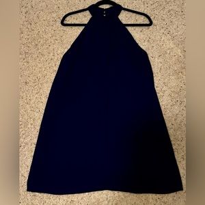 Lush Navy Blue Halter Dress - Size Small